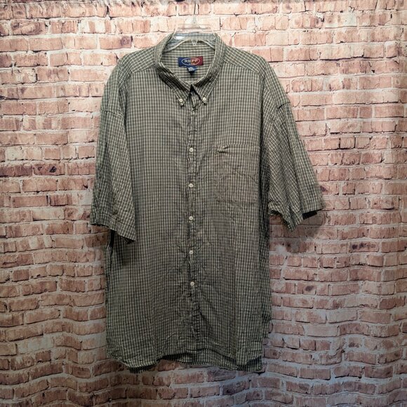 REPP LTD Short Sleeve Button Down Size 4XT TALL - Picture 2 of 12